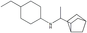 N-(1-{bicyclo[2.2.1]heptan-2-yl}ethyl)-4-ethylcyclohexan-1-amine Struktur