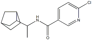 N-(1-{bicyclo[2.2.1]heptan-2-yl}ethyl)-6-chloropyridine-3-carboxamide Struktur