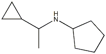 N-(1-cyclopropylethyl)cyclopentanamine Struktur