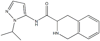 N-(1-isopropyl-1H-pyrazol-5-yl)-1,2,3,4-tetrahydroisoquinoline-3-carboxamide Struktur