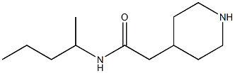 N-(1-methylbutyl)-2-piperidin-4-ylacetamide Struktur