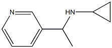 N-(1-pyridin-3-ylethyl)cyclopropanamine Struktur