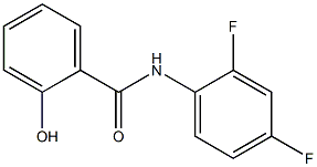 N-(2,4-difluorophenyl)-2-hydroxybenzamide Struktur