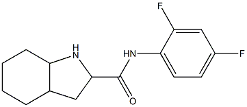 N-(2,4-difluorophenyl)octahydro-1H-indole-2-carboxamide Struktur