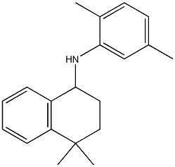 N-(2,5-dimethylphenyl)-4,4-dimethyl-1,2,3,4-tetrahydronaphthalen-1-amine Struktur