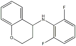 N-(2,6-difluorophenyl)-3,4-dihydro-2H-1-benzopyran-4-amine Struktur