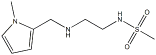 N-(2-{[(1-methyl-1H-pyrrol-2-yl)methyl]amino}ethyl)methanesulfonamide Struktur