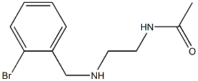 N-(2-{[(2-bromophenyl)methyl]amino}ethyl)acetamide Struktur