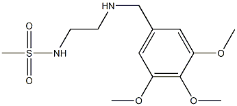 N-(2-{[(3,4,5-trimethoxyphenyl)methyl]amino}ethyl)methanesulfonamide Struktur