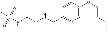 N-(2-{[(4-butoxyphenyl)methyl]amino}ethyl)methanesulfonamide Struktur