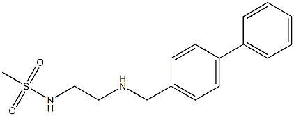 N-(2-{[(4-phenylphenyl)methyl]amino}ethyl)methanesulfonamide Struktur