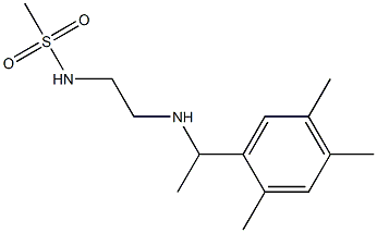 N-(2-{[1-(2,4,5-trimethylphenyl)ethyl]amino}ethyl)methanesulfonamide Struktur