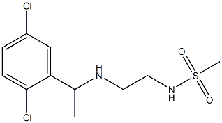 N-(2-{[1-(2,5-dichlorophenyl)ethyl]amino}ethyl)methanesulfonamide Struktur