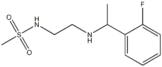 N-(2-{[1-(2-fluorophenyl)ethyl]amino}ethyl)methanesulfonamide Struktur