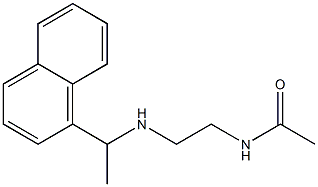 N-(2-{[1-(naphthalen-1-yl)ethyl]amino}ethyl)acetamide Struktur