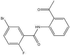 N-(2-acetylphenyl)-5-bromo-2-fluorobenzamide Struktur