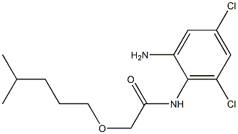 N-(2-amino-4,6-dichlorophenyl)-2-[(4-methylpentyl)oxy]acetamide Struktur