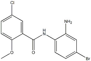 N-(2-amino-4-bromophenyl)-5-chloro-2-methoxybenzamide Struktur