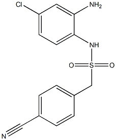 N-(2-amino-4-chlorophenyl)-1-(4-cyanophenyl)methanesulfonamide Struktur