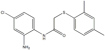 N-(2-amino-4-chlorophenyl)-2-[(2,4-dimethylphenyl)sulfanyl]acetamide Struktur