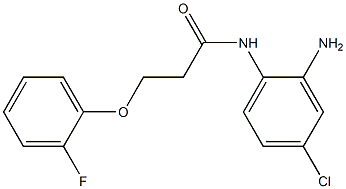 N-(2-amino-4-chlorophenyl)-3-(2-fluorophenoxy)propanamide Struktur