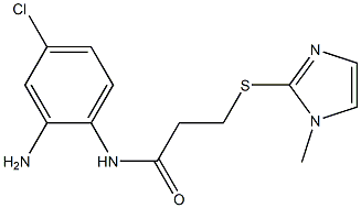 N-(2-amino-4-chlorophenyl)-3-[(1-methyl-1H-imidazol-2-yl)sulfanyl]propanamide Struktur