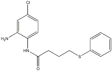 N-(2-amino-4-chlorophenyl)-4-(phenylsulfanyl)butanamide Struktur