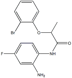 N-(2-amino-4-fluorophenyl)-2-(2-bromophenoxy)propanamide Struktur