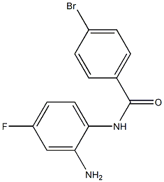 N-(2-amino-4-fluorophenyl)-4-bromobenzamide Struktur