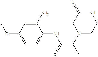 N-(2-amino-4-methoxyphenyl)-2-(3-oxopiperazin-1-yl)propanamide Struktur