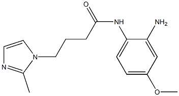 N-(2-amino-4-methoxyphenyl)-4-(2-methyl-1H-imidazol-1-yl)butanamide Struktur