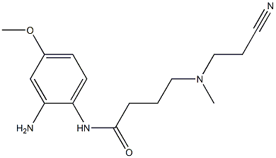 N-(2-amino-4-methoxyphenyl)-4-[(2-cyanoethyl)(methyl)amino]butanamide Struktur