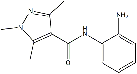 N-(2-aminophenyl)-1,3,5-trimethyl-1H-pyrazole-4-carboxamide Struktur