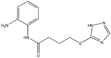 N-(2-aminophenyl)-4-(1H-1,2,4-triazol-5-ylsulfanyl)butanamide Struktur