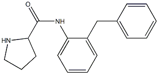 N-(2-benzylphenyl)pyrrolidine-2-carboxamide Struktur