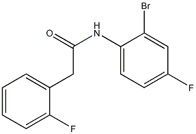 N-(2-bromo-4-fluorophenyl)-2-(2-fluorophenyl)acetamide Struktur