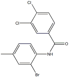 N-(2-bromo-4-methylphenyl)-3,4-dichlorobenzamide Struktur