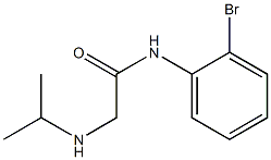 N-(2-bromophenyl)-2-(propan-2-ylamino)acetamide Struktur