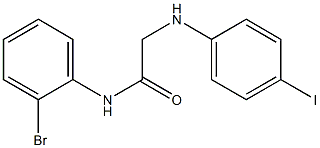 N-(2-bromophenyl)-2-[(4-iodophenyl)amino]acetamide Struktur