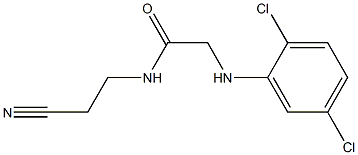 N-(2-cyanoethyl)-2-[(2,5-dichlorophenyl)amino]acetamide Struktur