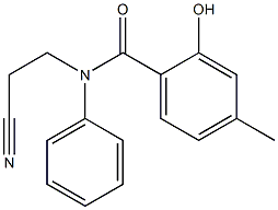 N-(2-cyanoethyl)-2-hydroxy-4-methyl-N-phenylbenzamide Struktur