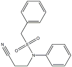 N-(2-cyanoethyl)-N,1-diphenylmethanesulfonamide Struktur