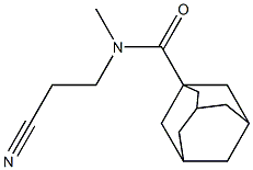 N-(2-cyanoethyl)-N-methyladamantane-1-carboxamide Struktur