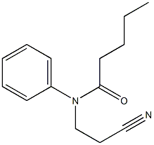 N-(2-cyanoethyl)-N-phenylpentanamide Struktur