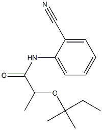 N-(2-cyanophenyl)-2-[(2-methylbutan-2-yl)oxy]propanamide Struktur