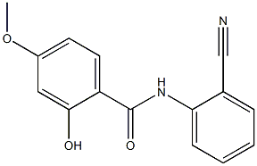 N-(2-cyanophenyl)-2-hydroxy-4-methoxybenzamide Struktur