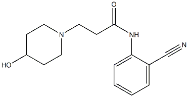 N-(2-cyanophenyl)-3-(4-hydroxypiperidin-1-yl)propanamide Struktur