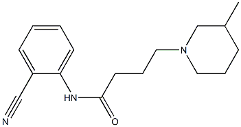 N-(2-cyanophenyl)-4-(3-methylpiperidin-1-yl)butanamide Struktur