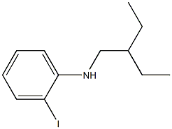 N-(2-ethylbutyl)-2-iodoaniline Struktur