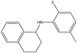 N-(2-fluoro-5-methylphenyl)-1,2,3,4-tetrahydronaphthalen-1-amine Struktur